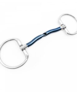 Tvådelat sötmalmsbett med fasta ringar