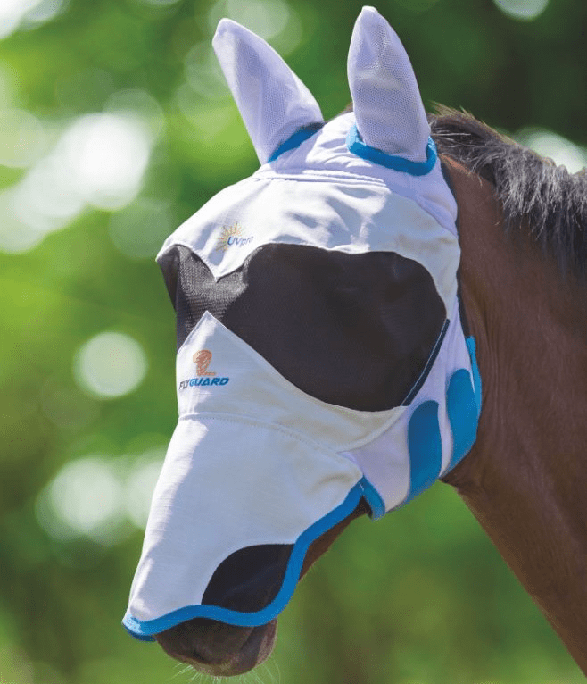 Shires Flyguard Ultra Pro Flughuva Vit - Bild 2